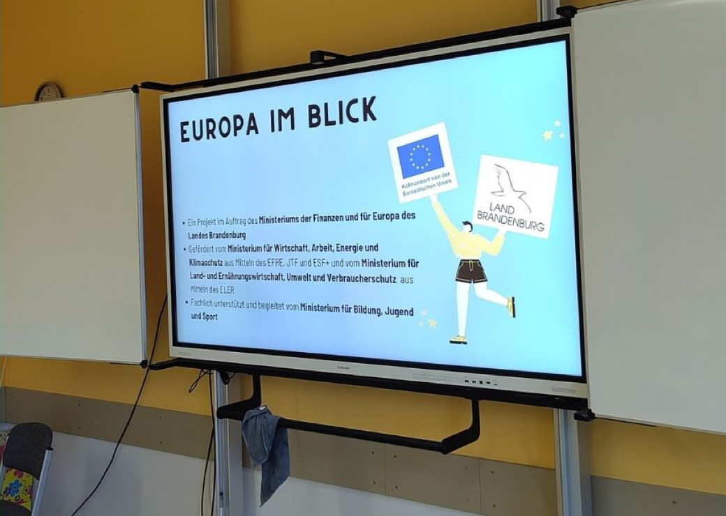 Blick auf Smartboard