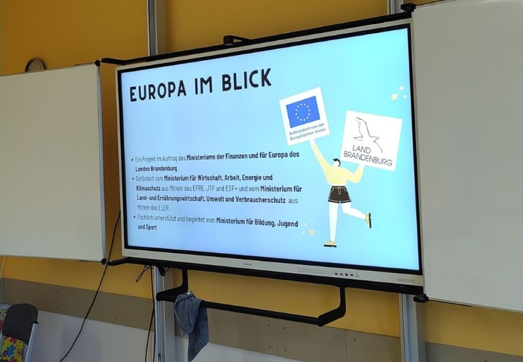 Blick auf Smartboard